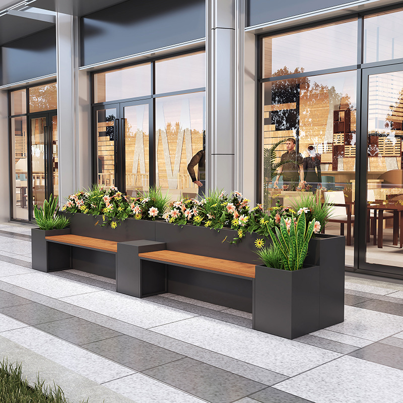 Outdoor Furniture Green - Outdoor seats, seats, booths, flower boxes,