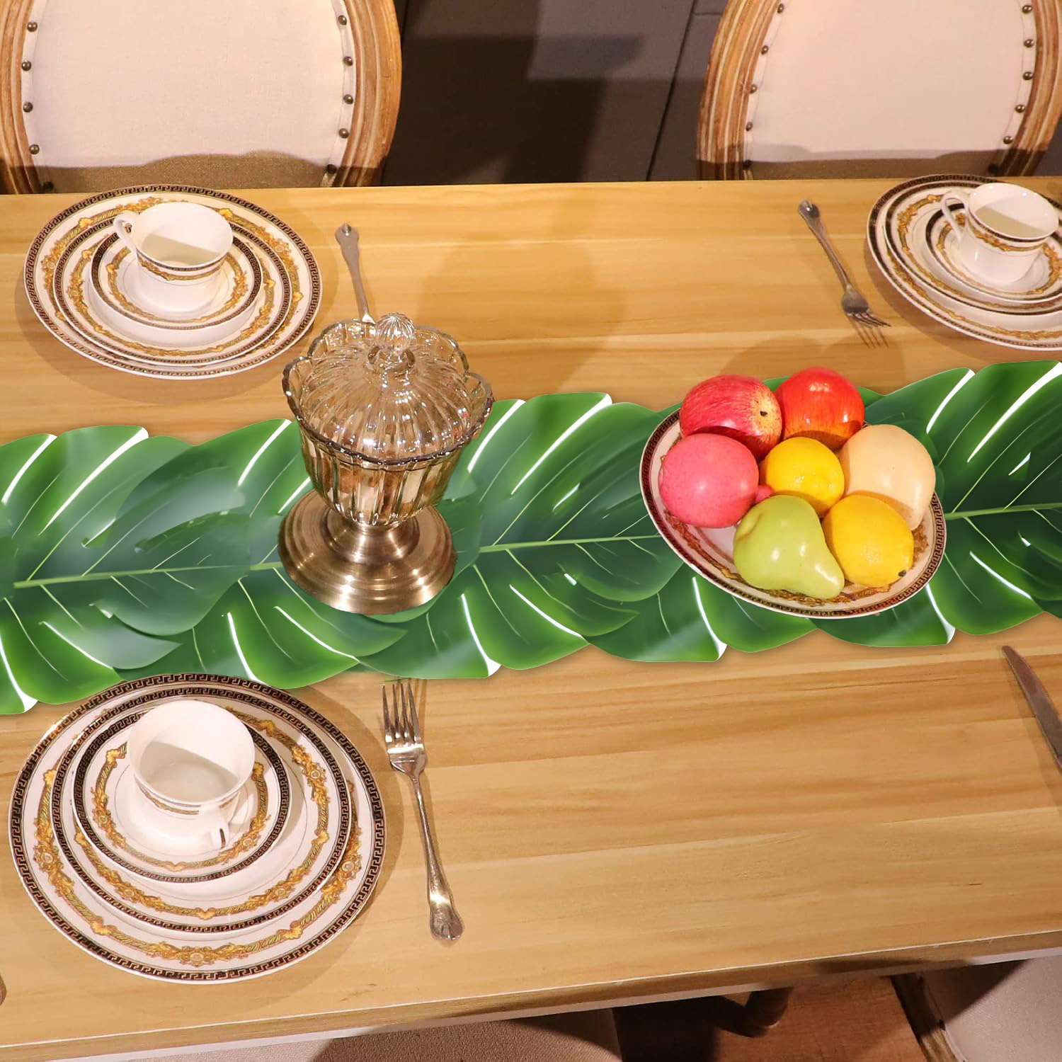 Tropical Monstera Leaf Table R - Outdoor Furniture Green 评论和价格