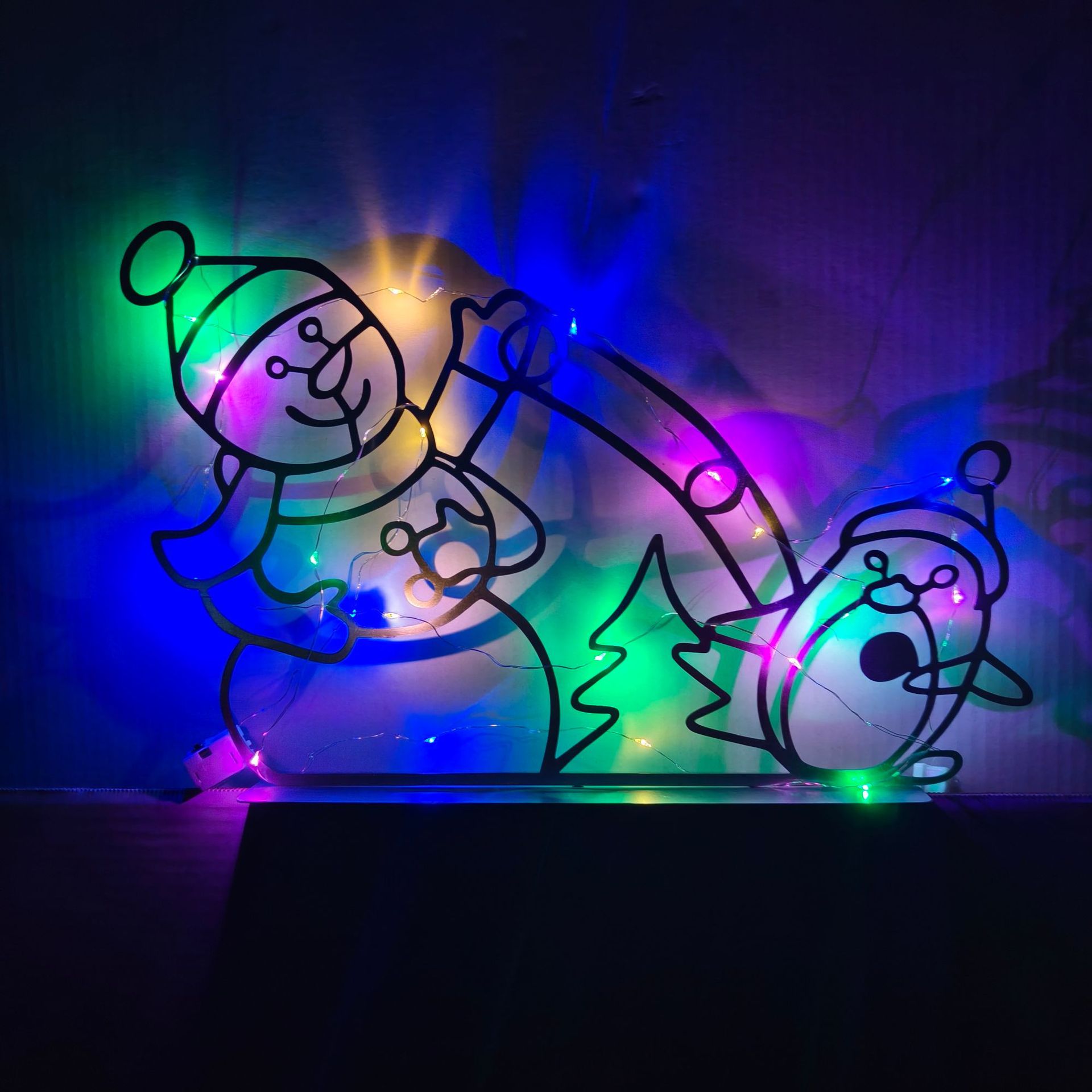 Animated Snowball Light LED Gl - Outdoor Furniture Decor 评论和价格