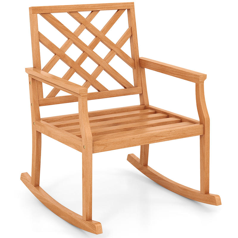 Teak Wood Rocking Chair 36 Inc - Outdoor Furniture Teak Wood 评论和价格