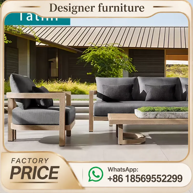 Teak Wood Sofa Set Waterproof  - Outdoor Furniture Teak Wood 评论和价格