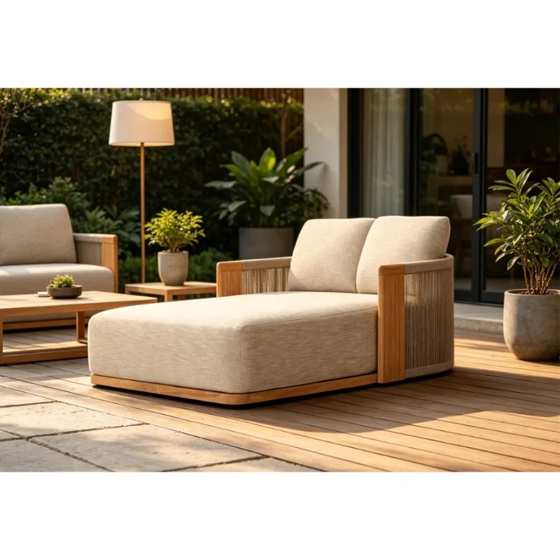 Patio Teak Chaise Lounge Daybe - Outdoor Furniture Teak Wood 评论和价格