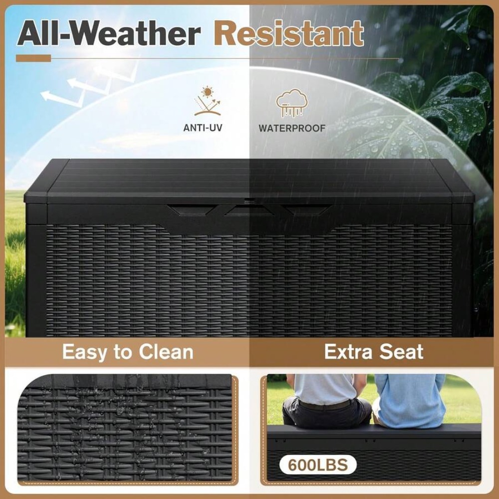 Large Lockable Outdoor Storage - Outdoor Furniture For Patio 评论和价格