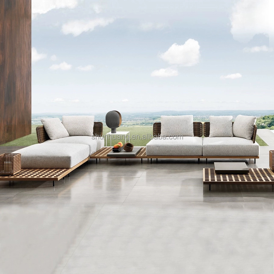 Modern Garden Sofa Set Outdoor - Outdoor Furniture Teak Wood 评论和价格