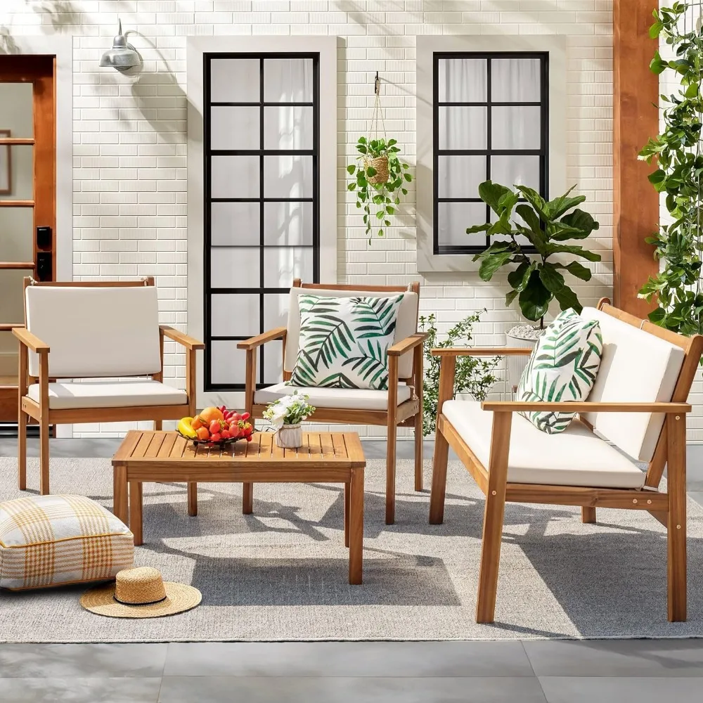 Outdoor sofa, teak wood solid  - Outdoor Furniture Teak Wood 评论和价格