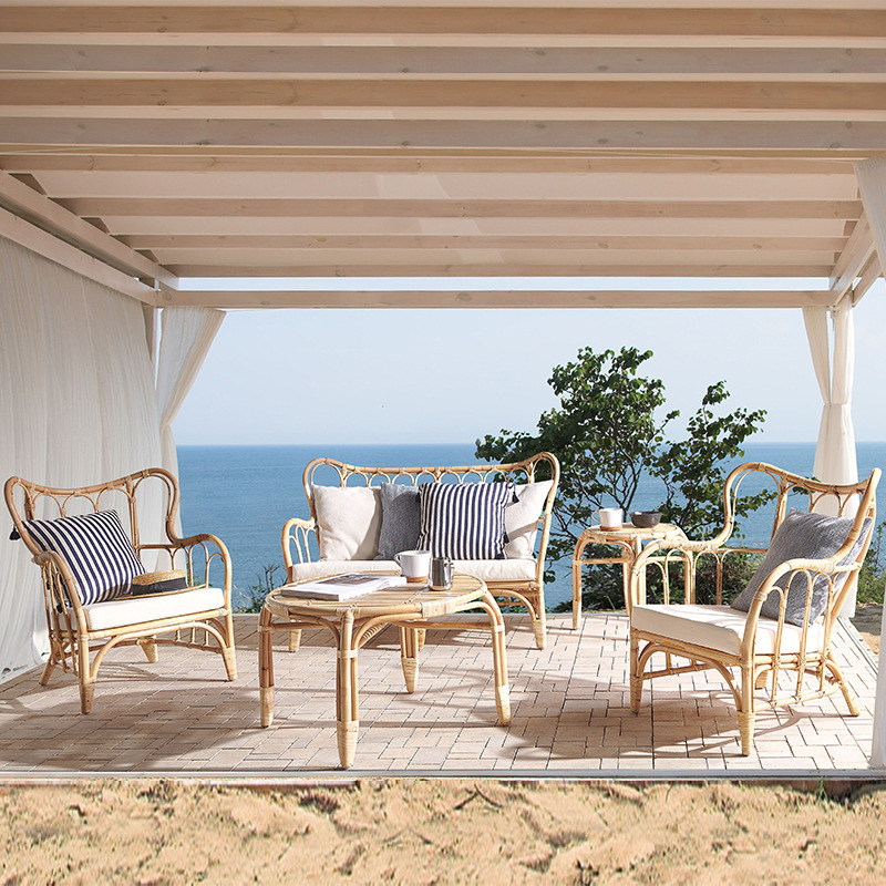Natural rattan sofa Outdoor do - Outdoor Furniture Indonesia 评论和价格