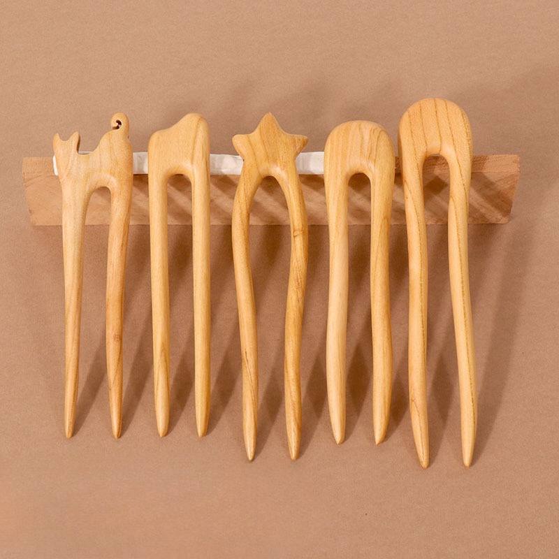Peach Wood U-shaped Hairpin An - Outdoor Furniture Decor 评论和价格