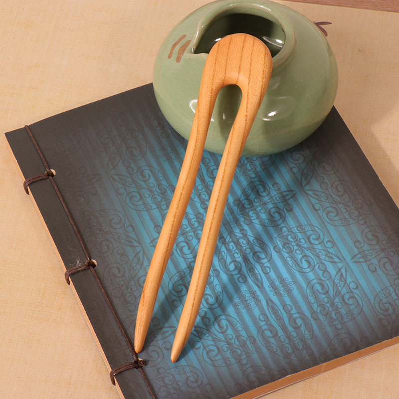 Peach Wood U-shaped Hairpin An - Outdoor Furniture Decor 评论和价格