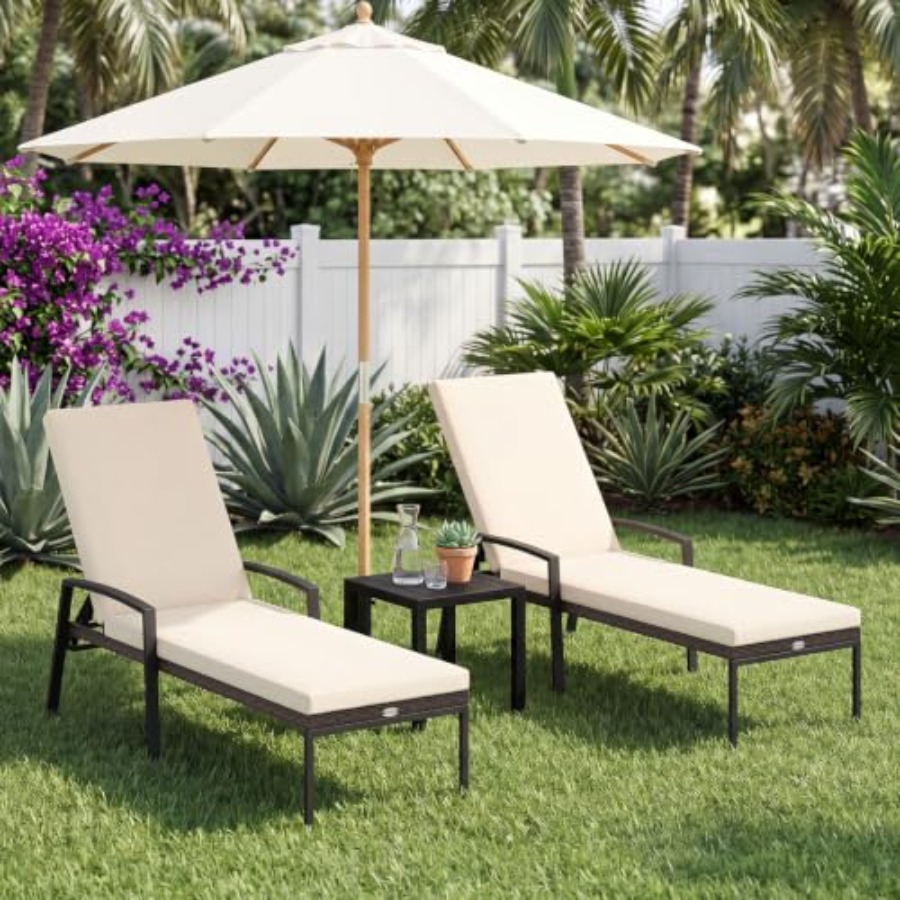 Outdoor patio furniture set: 2 - Outdoor Furniture Lounge Set 评论和价格