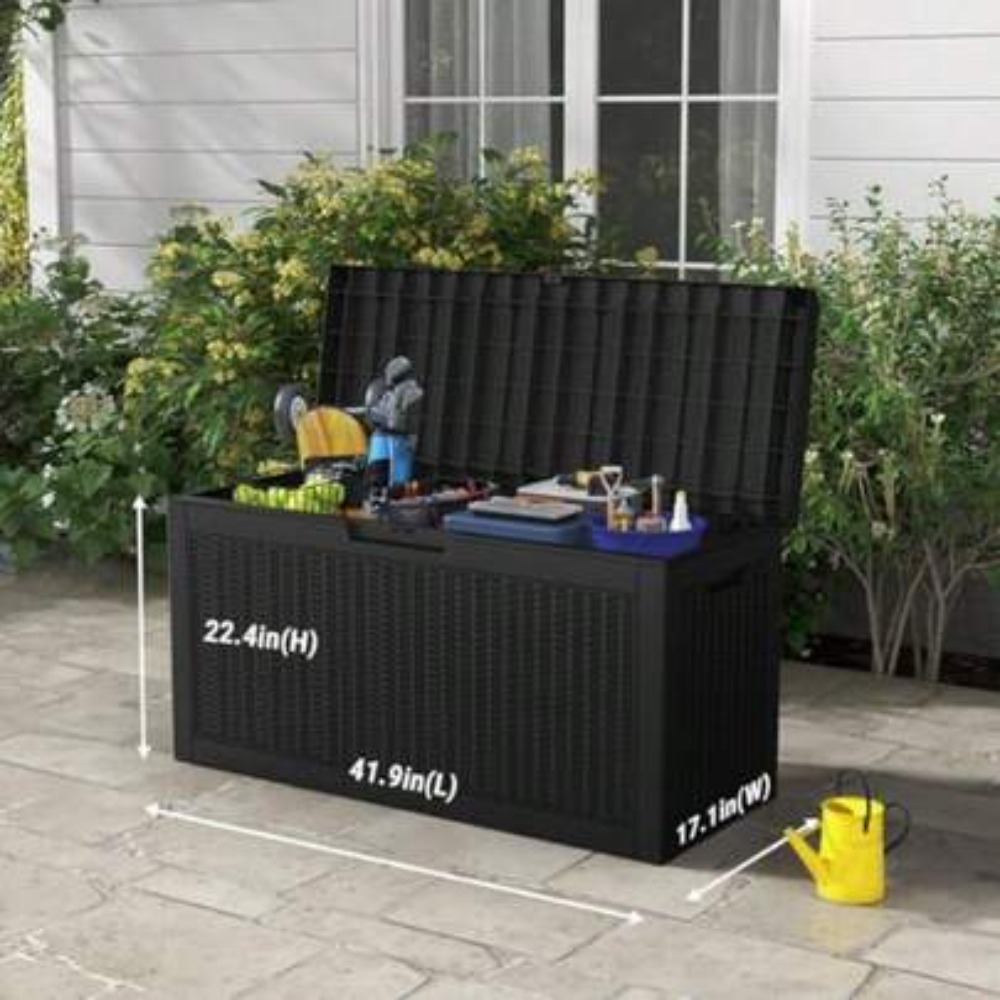Outdoor Storage Box Deck Box W - Outdoor Furniture For Patio 评论和价格