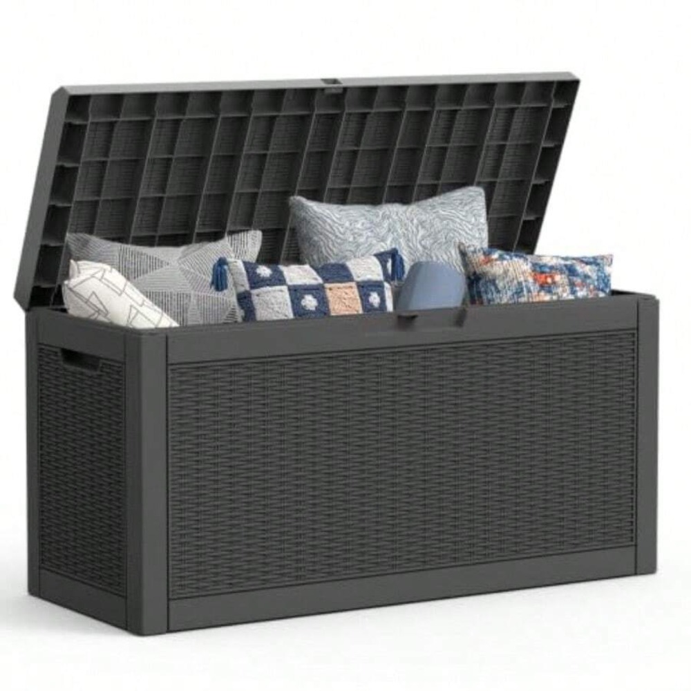 Outdoor Storage Box Deck Box W - Outdoor Furniture For Patio 评论和价格