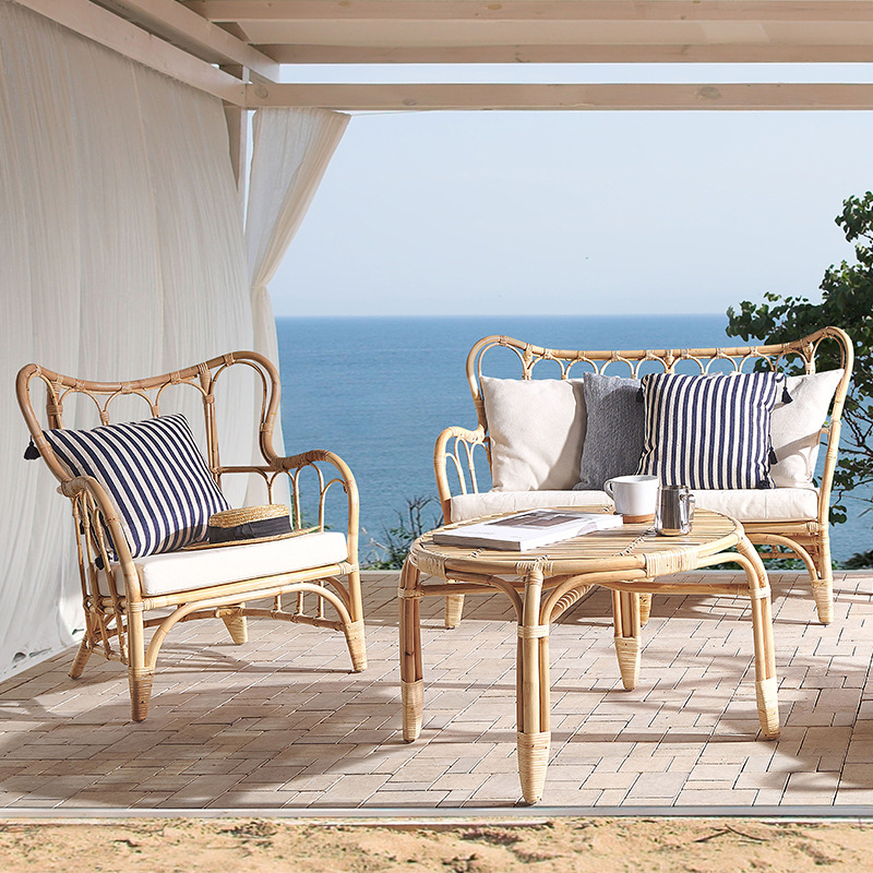 Natural rattan sofa outdoor do - Outdoor Furniture Indonesia 评论和价格