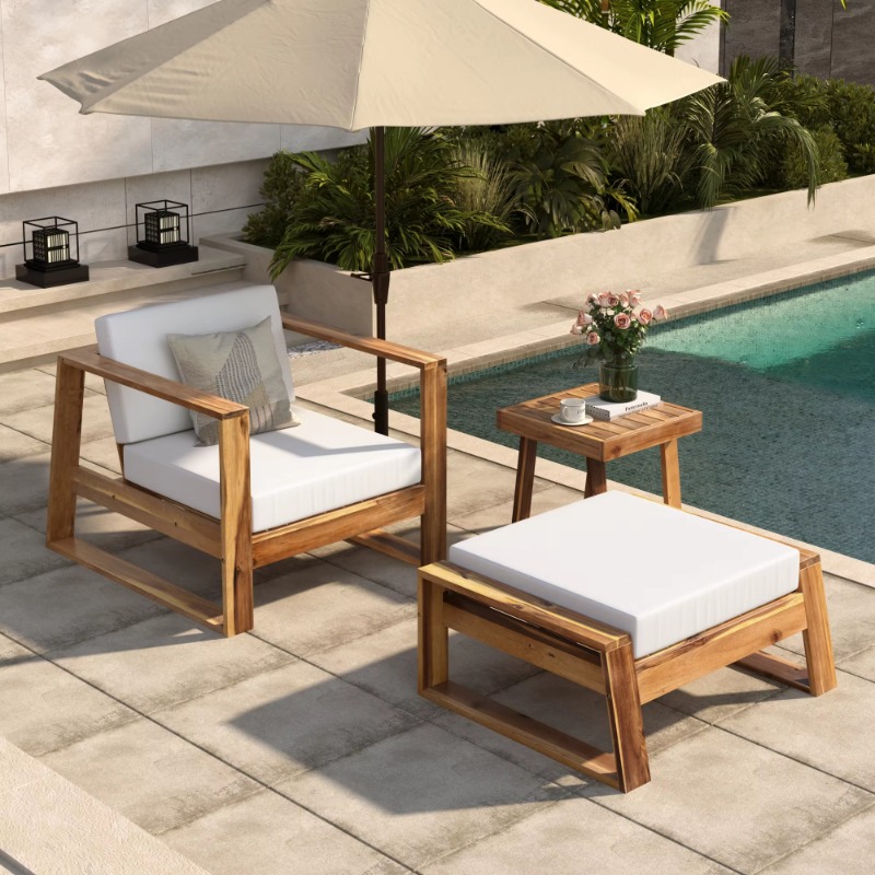 Outdoor Lounge Chair Set with  - Outdoor Furniture Lounge Set 评论和价格
