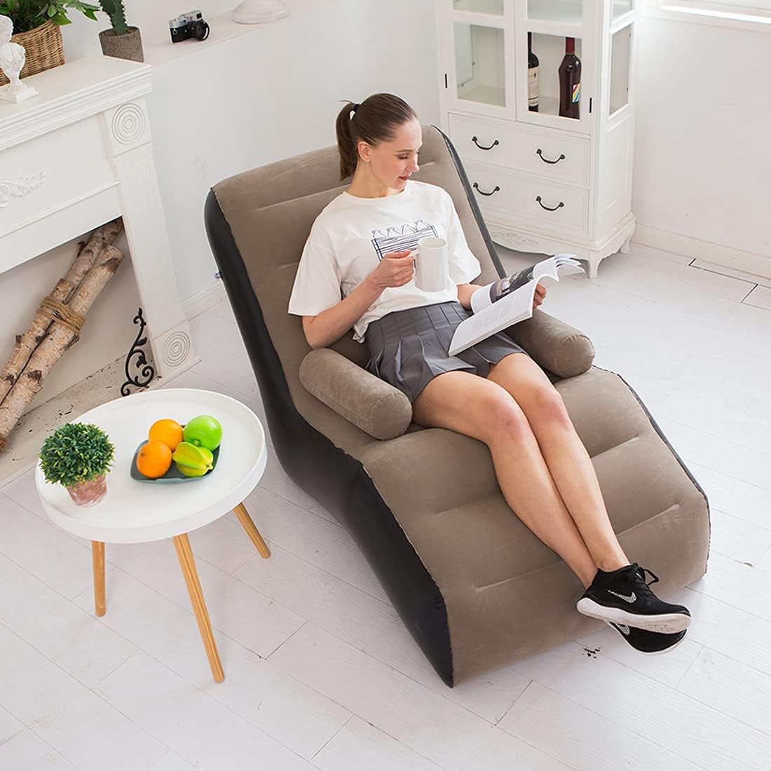Folding Lazy Sofa,Inflatable L - Outdoor Furniture Lounge Set 评论和价格