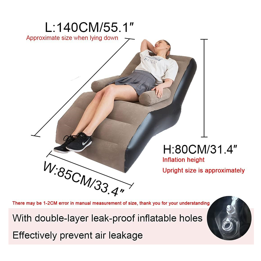 Folding Lazy Sofa,Inflatable L - Outdoor Furniture Lounge Set 评论和价格