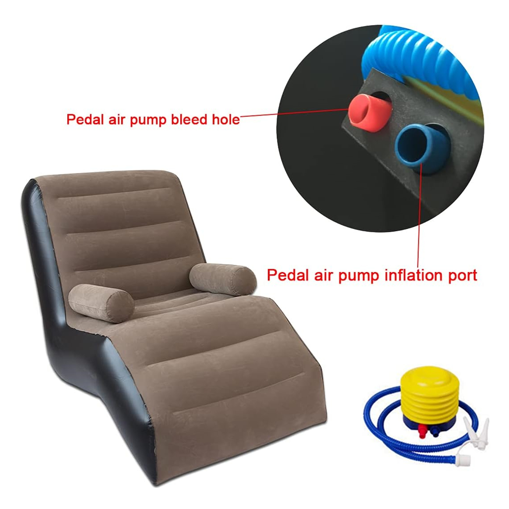 Folding Lazy Sofa,Inflatable L - Outdoor Furniture Lounge Set 评论和价格