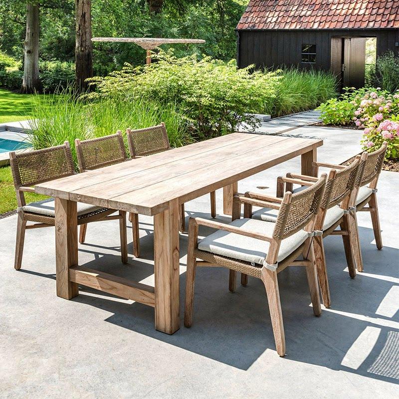 Outdoor Tables And Chairs Anti - Outdoor Furniture Teak Wood 评论和价格