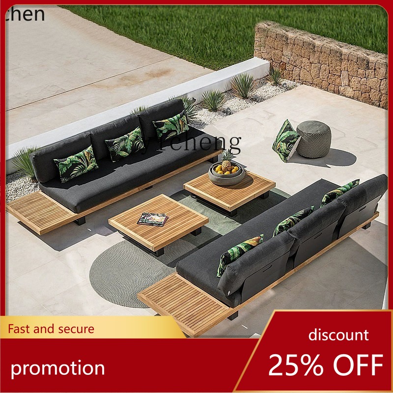 HYS outdoor teak sofa courtyar - Outdoor Furniture Teak Wood 评论和价格